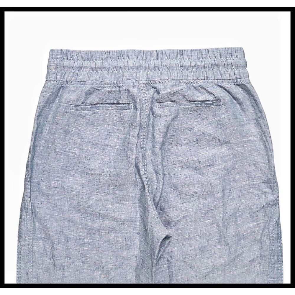 ATHLETA Cabo 100% Linen Jogger Pants #530642 Light Chambray Blue 6 - Picture 5 of 11